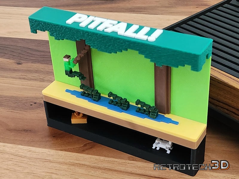 Atari 2600 Diorama - Pitfall - Crocodiles Scene - Image 3