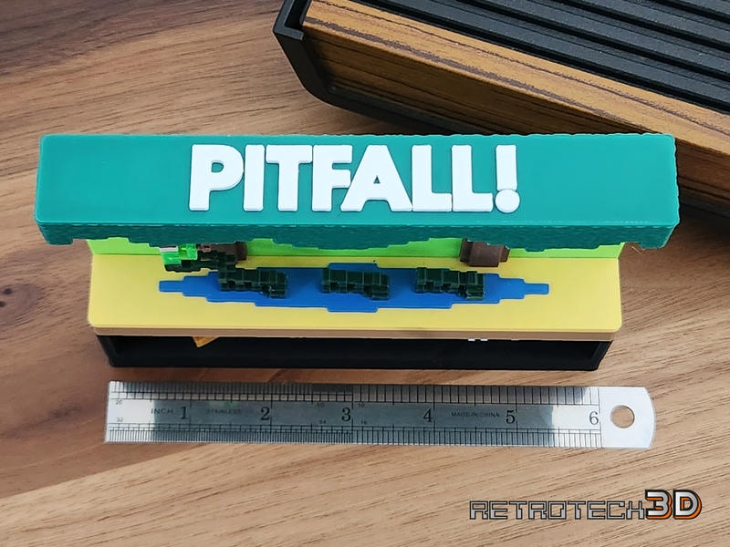 Atari 2600 Diorama - Pitfall - Crocodiles Scene - Image 4