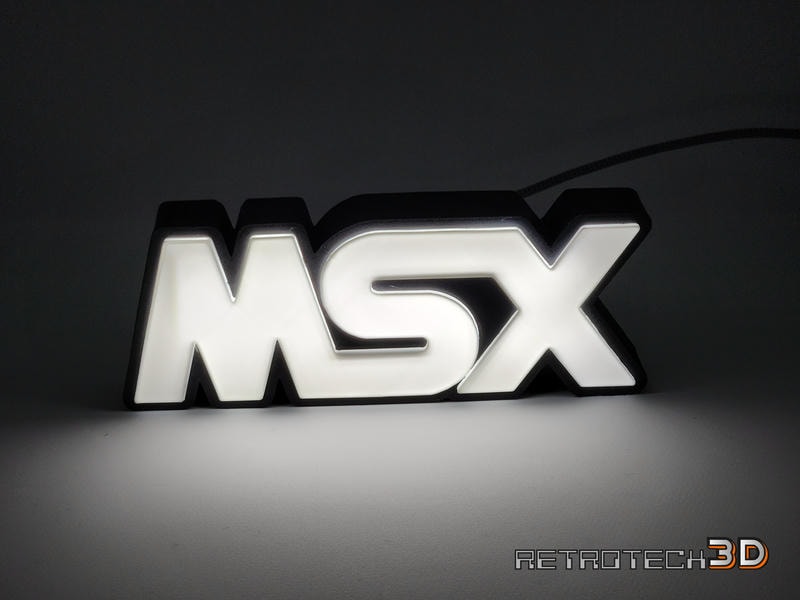 MSX Logo LED Light with USB-C connector