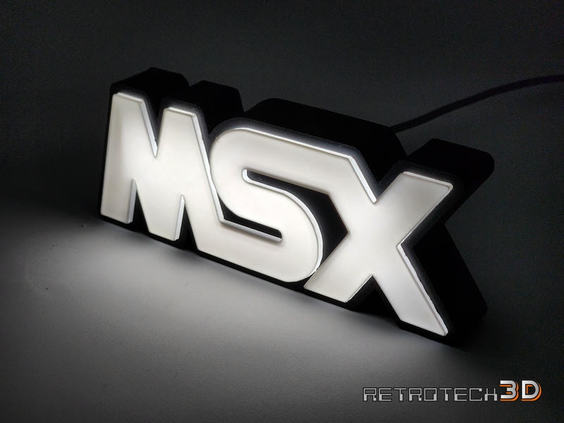 MSX Logo LED Light with USB-C connector - Image 8