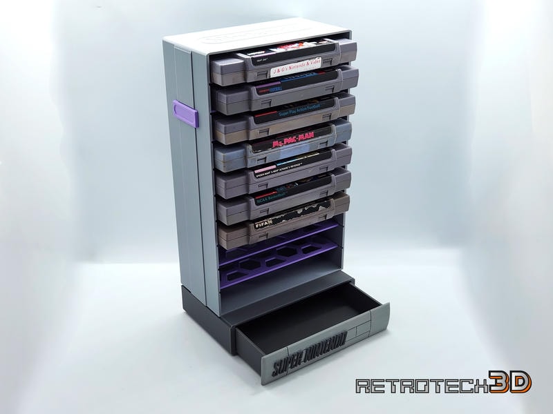 Nintendo SNES Cartridge Tower (10 cartridges) - Image 4
