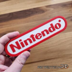 Nintendo Logo Sign (6.5″) with bult-in Magnets