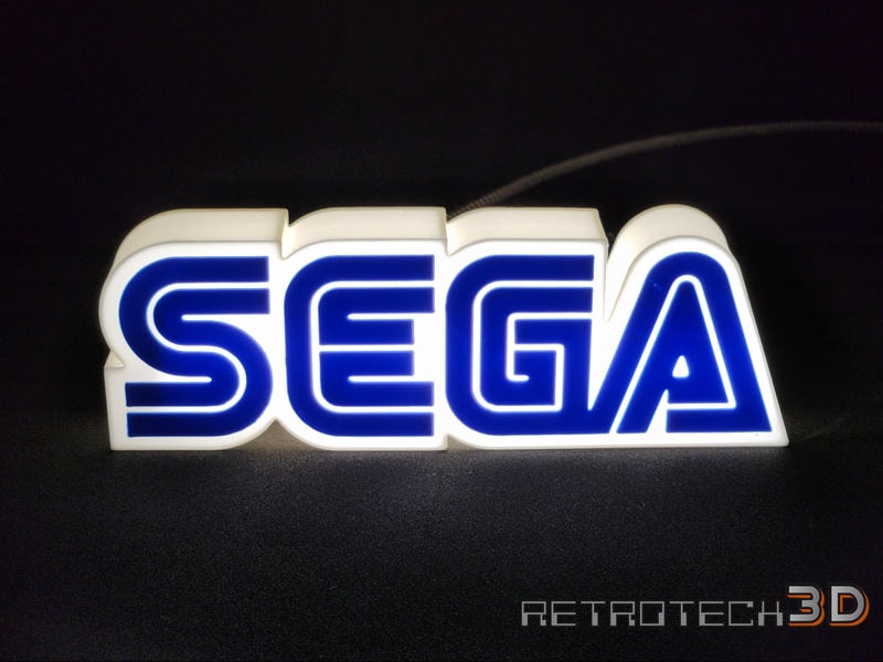 SEGA Logo LED Light with USB-C connector - Image 2