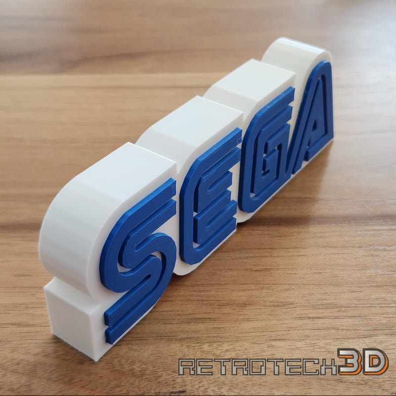 SEGA Logo Solid Sign - 6.5" - for Gaming Decor - Image 3