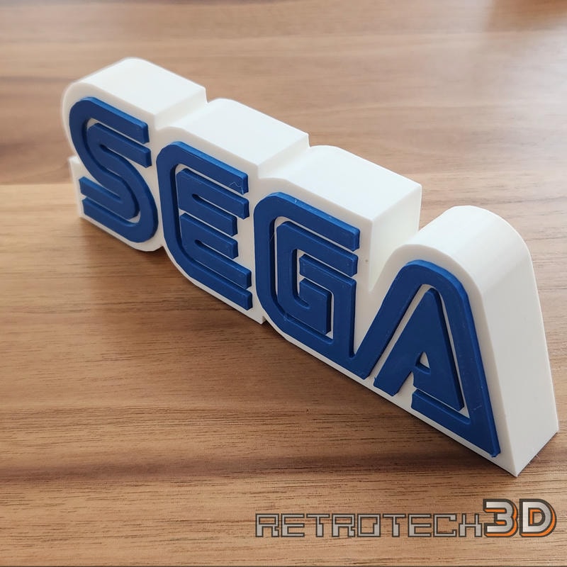 SEGA Logo Solid Sign - 6.5" - for Gaming Decor - Image 4
