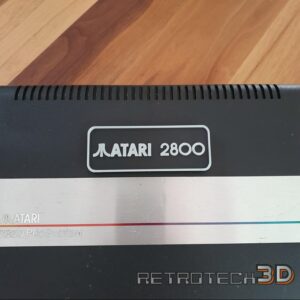 Atari 2800 Cartridge Slot Dust Cover – Black and Silver
