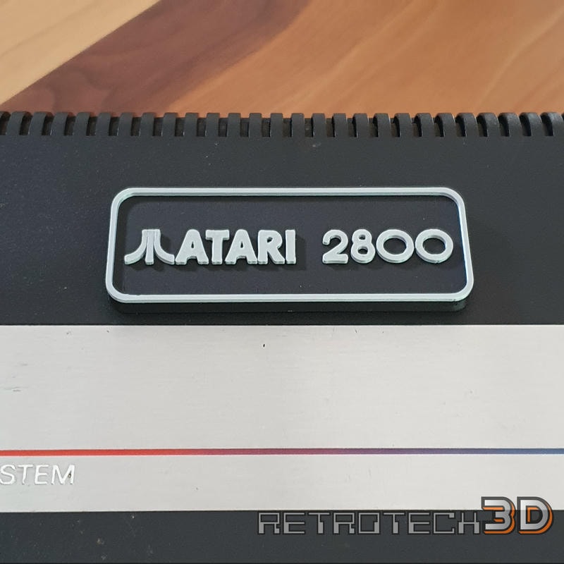 Atari 2800 Cartridge Slot Dust Cover - Black and Silver - Image 5